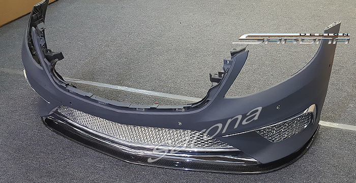 Custom Mercedes S Class  Sedan Front Lip/Splitter (2014 - 2019) - $490.00 (Part #MB-057-FA)